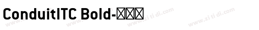 ConduitITC Bold字体转换
